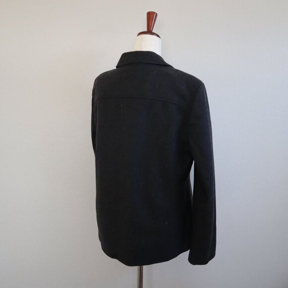 JCrew Dark Gray Wool Blend Jacket Size Medium - Picture 3 of 4
